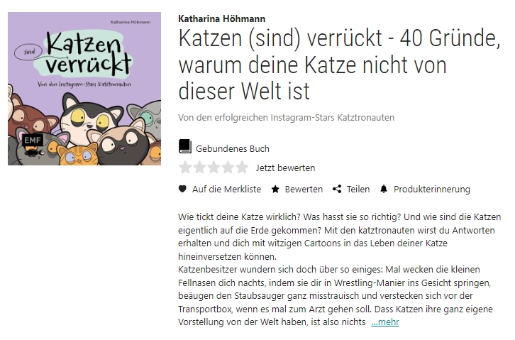 Katzen sind verrückt