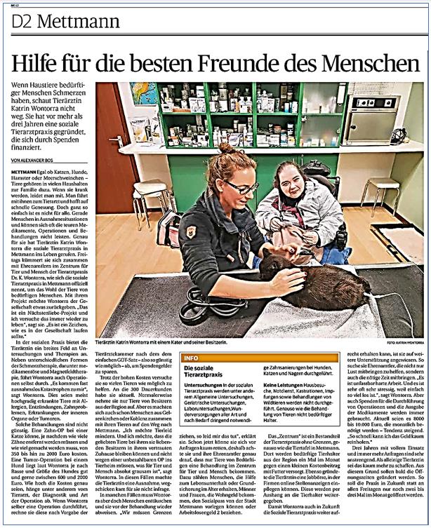 Tierarztpraxis ohne Grenzen